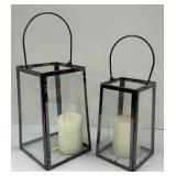 Threshold Natural Teak Tray, Home Sign & Lanterns