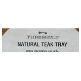 Threshold Natural Teak Tray, Home Sign & Lanterns