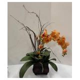 Faux Orchid & Greenery Basket Arrangement and More