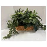 Faux Orchid & Greenery Basket Arrangement and More