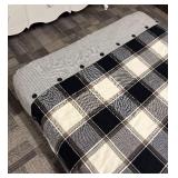 Queen Duvet & Insert - Plaid Check Pattern