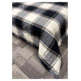 Queen Duvet & Insert - Plaid Check Pattern