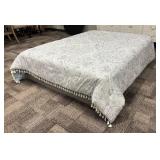 Artisan Luxe Home Full Size Comforter - Paisley Pattern with Tassel Fringe