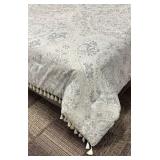 Artisan Luxe Home Full Size Comforter - Paisley Pattern with Tassel Fringe