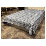 Nautica Queen Comforter - Plaid Blue & Beige
