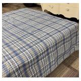 Nautica Queen Comforter - Plaid Blue & Beige