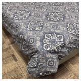 Duvet Cover & Insert - Queen Size - Blue Damask Pattern