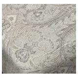 Nicole Miller Home Queen Comforter - Paisley Pattern, Neutral Tones
