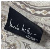 Nicole Miller Home Queen Comforter - Paisley Pattern, Neutral Tones