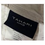 Tahari Home Queen Comforter - White Quilted Bedspread with Border