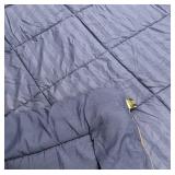 Spyder Twin Comforter - Navy Blue Quilted Box Stitch
