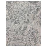 Artisan de Luxe Home King Comforter & Pillow Shams - Paisley Pattern Gray/Blue
