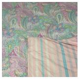 Twin Comforter - Colorful Paisley Pattern