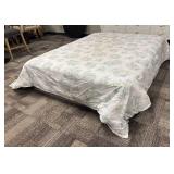 Simply Shabby Chic King Comforter - Floral Blue Rose Print