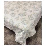 Simply Shabby Chic King Comforter - Floral Blue Rose Print