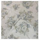 Simply Shabby Chic King Comforter - Floral Blue Rose Print
