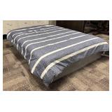 Tommy Hilfiger Queen Striped Duvet Cover - Denim Blue with White Stripes