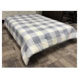 Tommy Hilfiger Queen Comforter - Light Blue & White Checkered Pattern