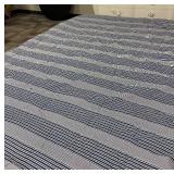 Tommy Hilfiger Twin Size Comforter - Navy White Stripes