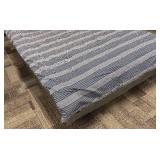 Tommy Hilfiger Twin Size Comforter - Navy White Stripes