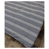 Tommy Hilfiger Twin Size Comforter - Navy White Stripes