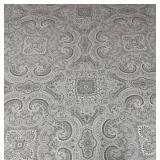Gray & White Paisley Queen Comforter