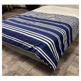 Tommy Hilfiger Queen Comforter - Navy & White Stripes