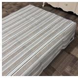 Nautica Queen Comforter Stripe Pattern - Gray, Blue & White Stripes