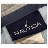 Nautica Queen Comforter Stripe Pattern - Gray, Blue & White Stripes