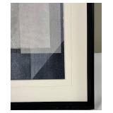 Geometric Abstract Print with Black Frame
