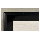 Geometric Abstract Print with Black Frame