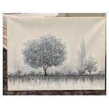 Winter Snow Tree Print on Canvas
