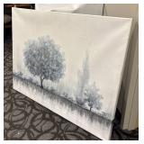 Winter Snow Tree Print on Canvas
