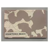 Minnetonka Beach Canvas Print - Minnesota Map Art