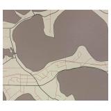 Minnetonka Beach Canvas Print - Minnesota Map Art