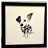 A. Kedmiri Dalmatian Dog Painting Print - Framed Canvas