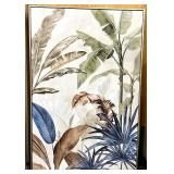 Framed Botanical Wall Art & Tropical Leaves Print #2