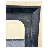 Mirror - Black Frame, Rectangular With Rounded Inner Corners