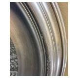 Mirror - 40-Inch Round, Brushed Metal Frame