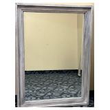 HEKMAN Rectangular Wall Mirror & Distressed Gray Wood Frame