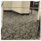 Arched Floor Mirror - Gold Frame with Cracked Glass