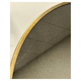 Arched Floor Mirror - Gold Frame with Cracked Glass