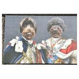 Dog Wall Art Set - 4 Framed Prints: Regal Duo, Chalkboard Dogs, Basketball Dog, Baseball Cap Dog