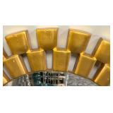 Sunburst Mirror - Gold Finish, Round Wall Decor