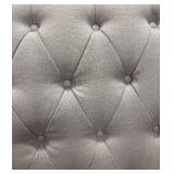 Light Gray Tufted King Headboard