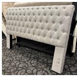 Light Gray Tufted King Headboard