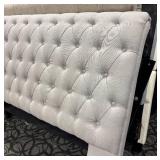 Light Gray Tufted King Headboard