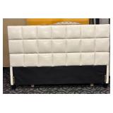 Classy White Tufted King Headboard