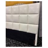 Classy White Tufted King Headboard