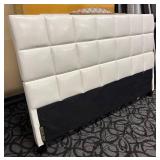 Classy White Tufted King Headboard